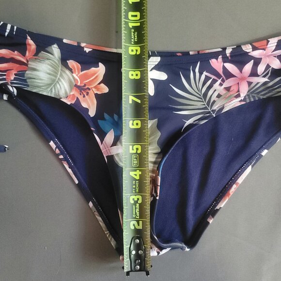 la Vie en Rose Bikini Set Womens XL* Blue Floral Tropical Swimsuit Beach Travel - Picture 10 of 11